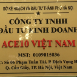 CÔNG TY TNHH ĐẦU TƯ KINH DOANH ACE10 VIỆT NAM
