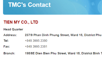 Cty TNHH Tiến Mỹ